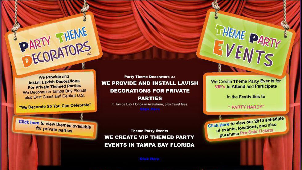 Party Theme Decorators / Theme Party Events
